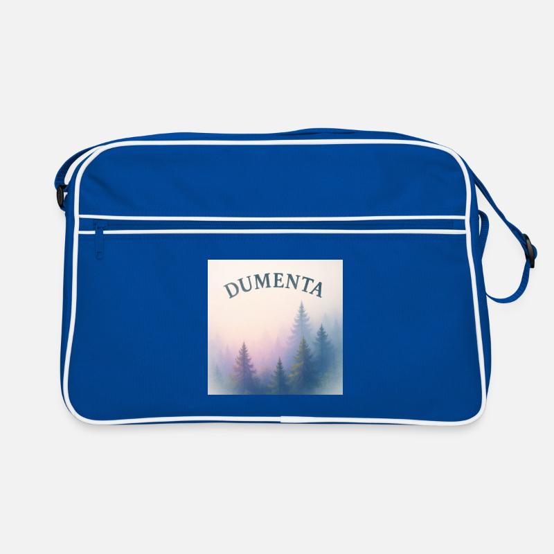 Paysage forestier avec lettrage Dumenta Sac Retro