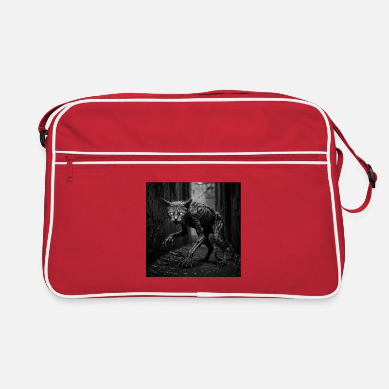 Dark Creature with Cat's Head Retro Bag