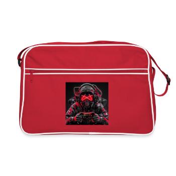 Joueur cyberpunk - Sac Retro - rouge/blanc - Devant
