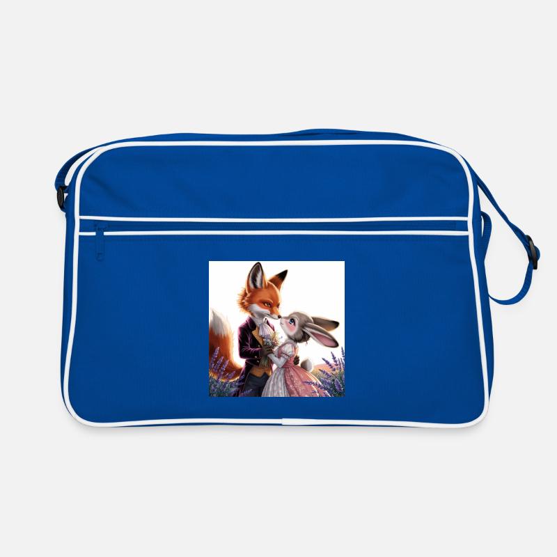 Fabulous wedding: fox and hare Retro Bag