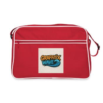 Graffitix Wave Graffiti Logo - Retro Bag - red/white - Front