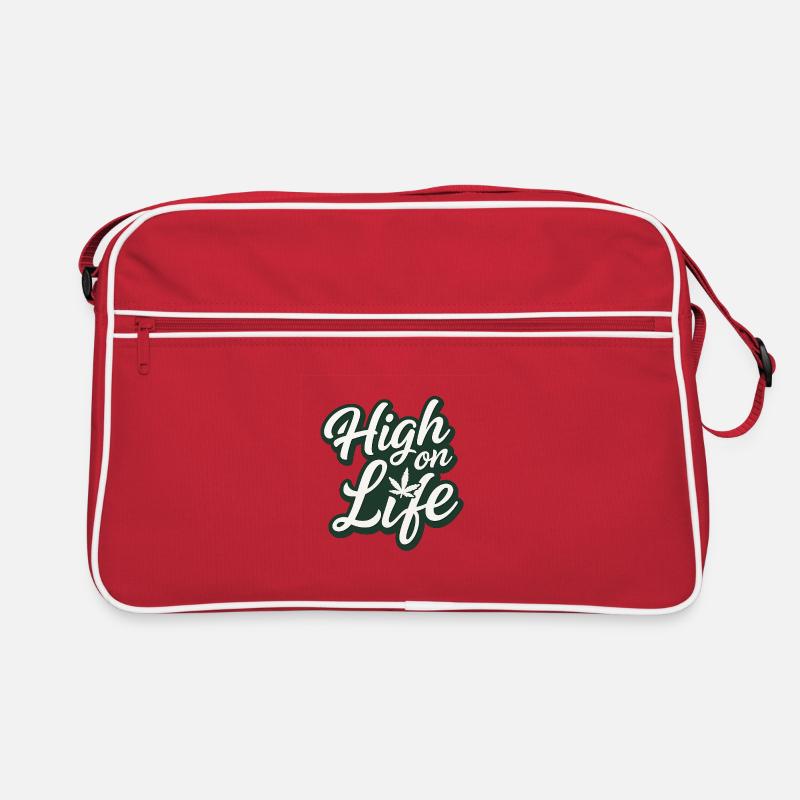 Cannabis, High, Funny Retro Bag