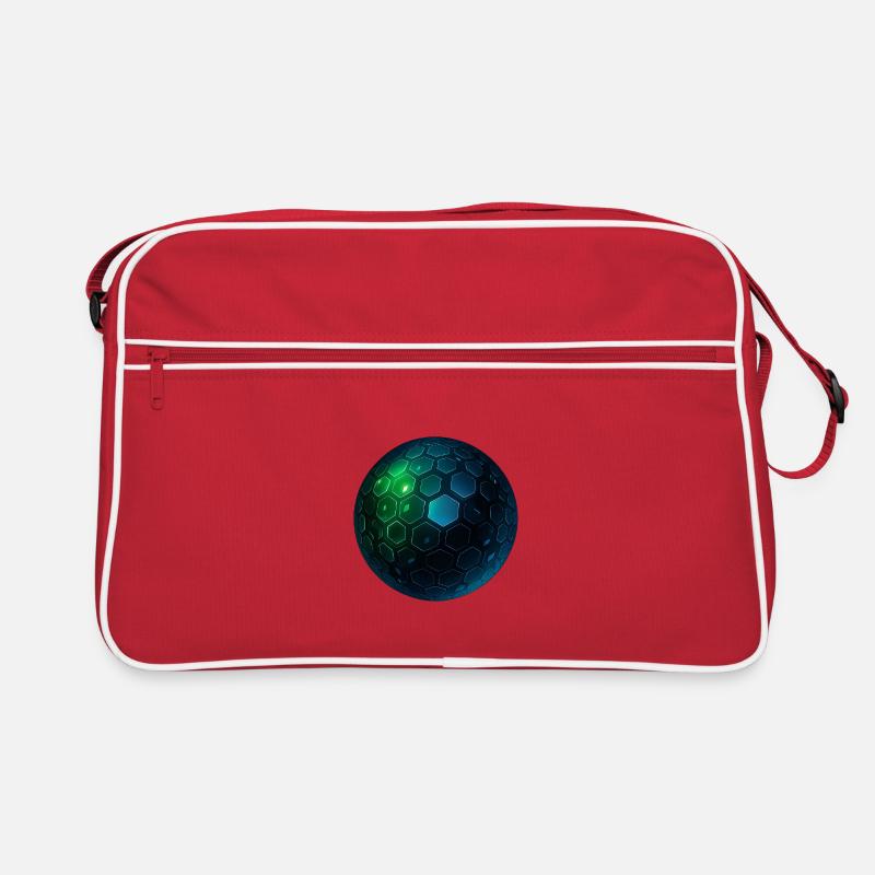 Neon Hexagon Sphere Retro Bag