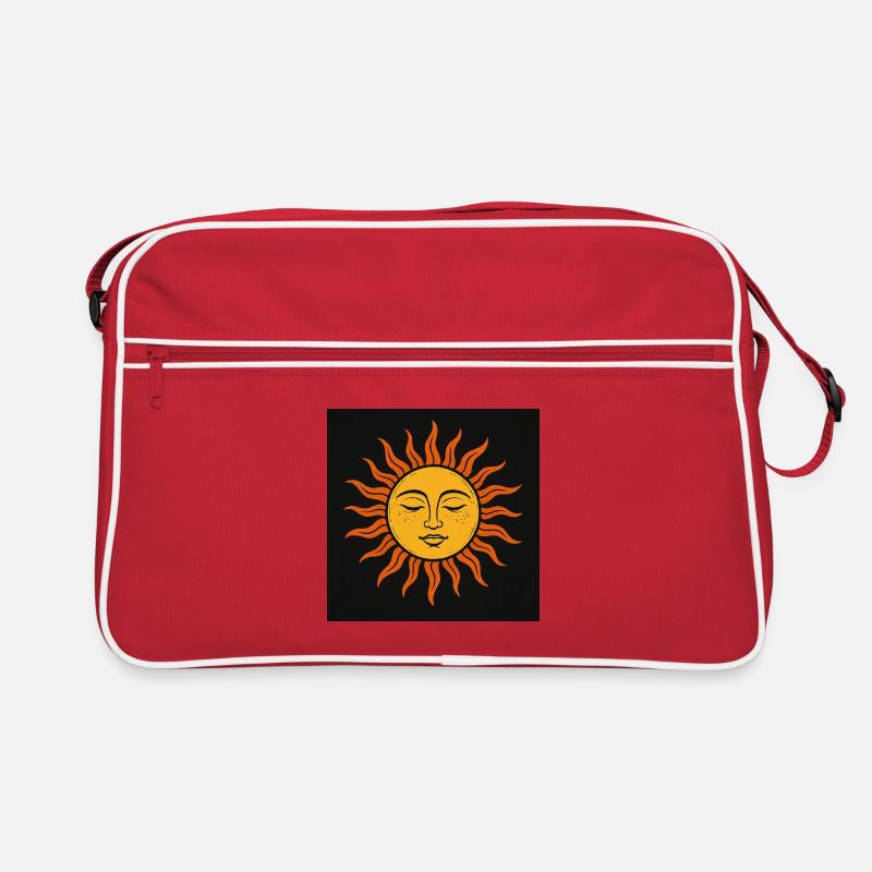 Antlitz der Sonne Retro Tasche