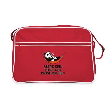 Panda Break Power Dicton - Sac Retro - rouge/blanc - Devant