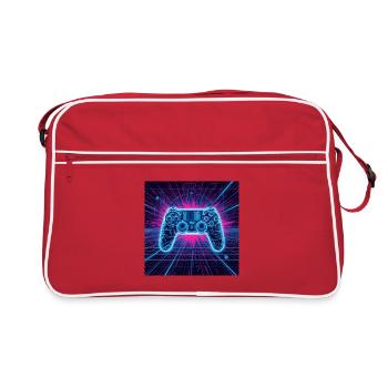 Neon Gaming Universe - Retro Tasche - Rot/Weiß - Vorne
