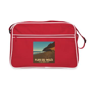Playa del Ingles in Valle Gran Rey - Retro Bag - red/white - Front