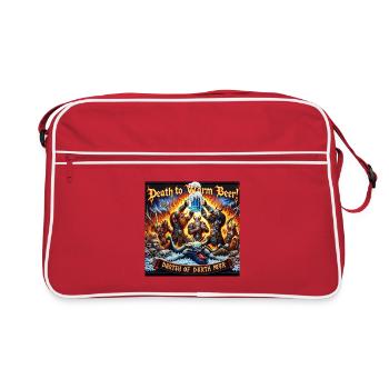 Mort à la bière chaude - Triomphe barbare - Sac Retro - rouge/blanc - Devant