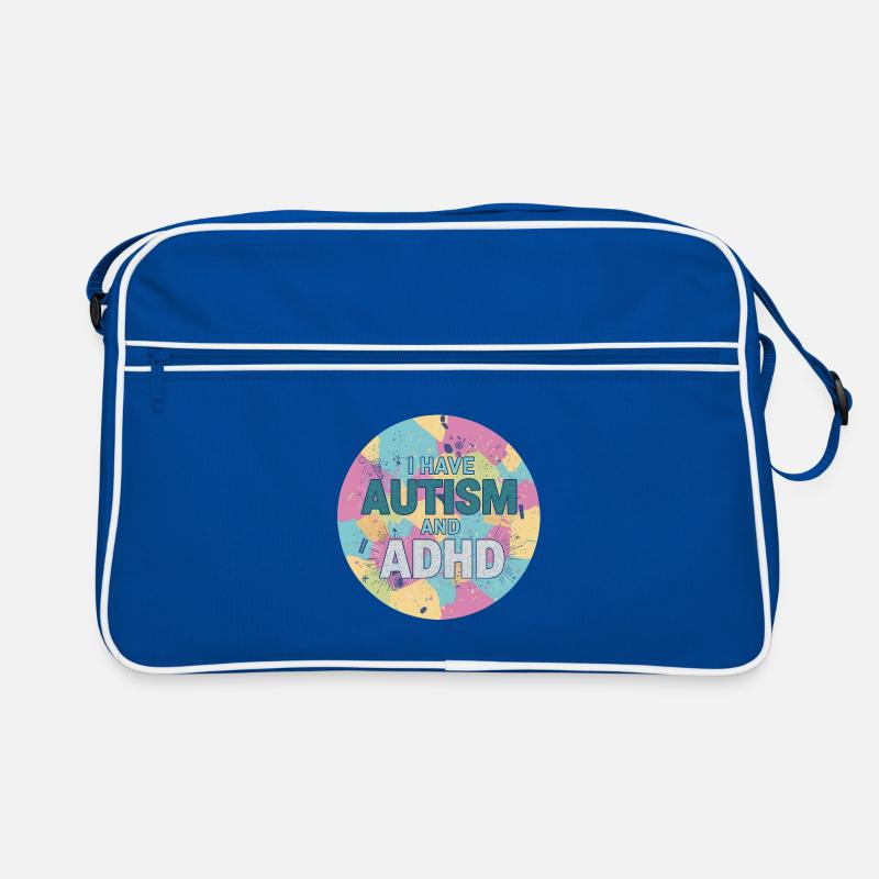 I Have Autism And ADHD Retro Bag