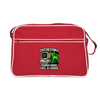 System Stable Taurus Mode Chill & Charge - Retro Tasche - Rot/Weiß - Vorne