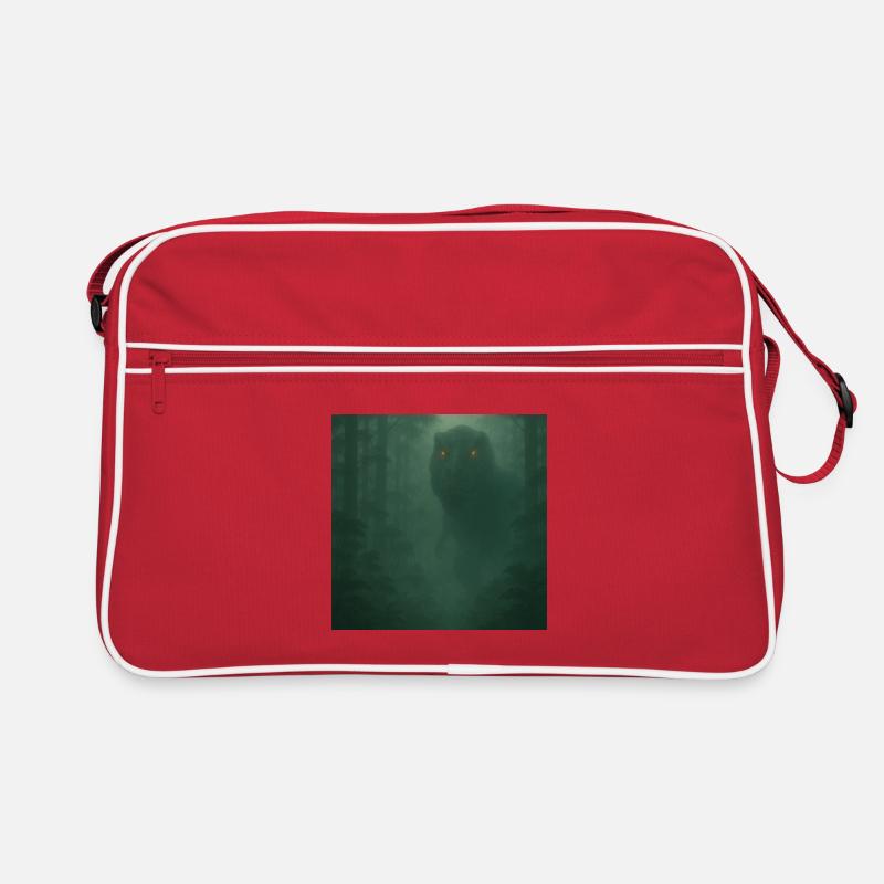 Cloud Forest Dinosaur with Fire Eyes Retro Bag