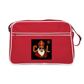 Sinterklaas with sunglasses - Retro Bag - red/white - Front
