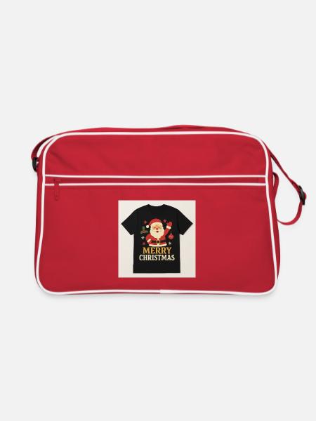 T-shirt de Noël - Sac Retro - rouge/blanc - Devant