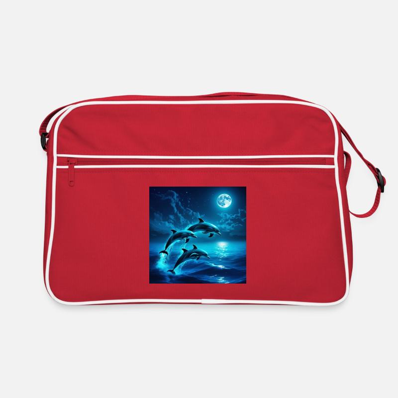 Sauts de dauphin au clair de lune Sac Retro