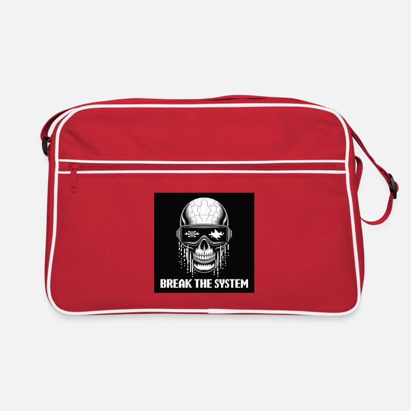 Crâne cyberpunk Break the System Sac Retro