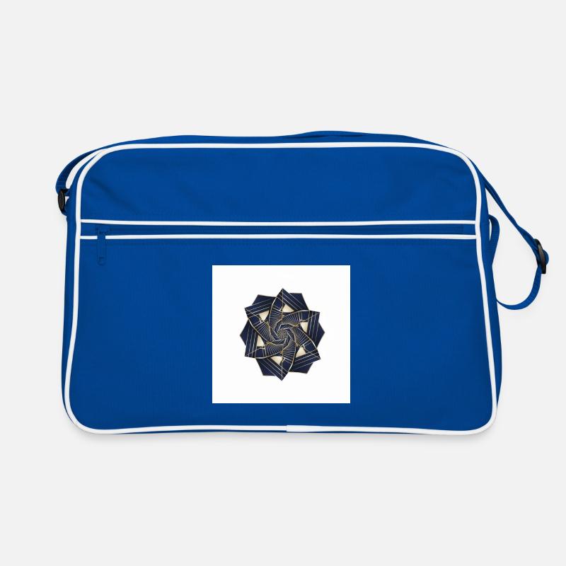 Rosace Spirale Dorée Navy Sac Retro