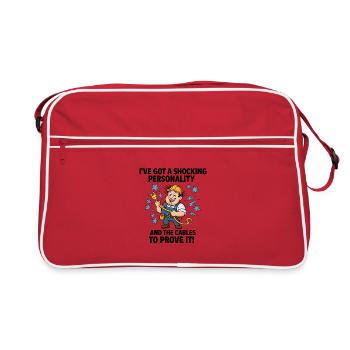 Shocking Personality Electrician - Retro Bag - red/white - Front