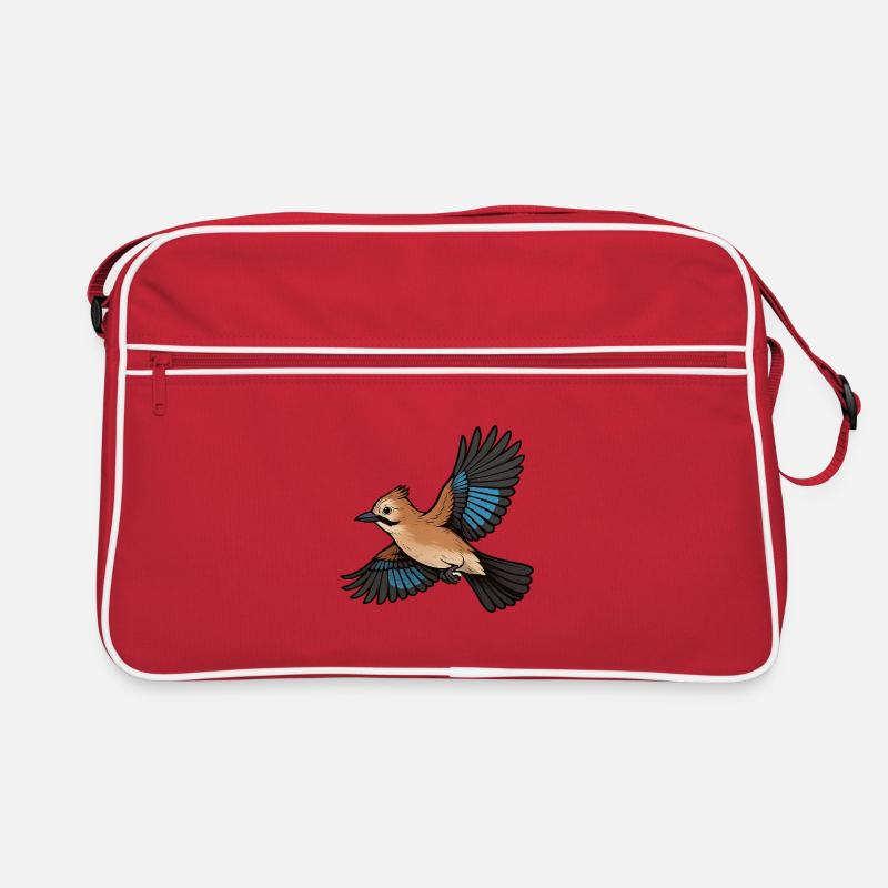 Eichelhäher Retro Tasche