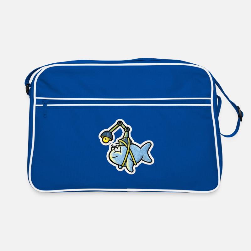 Laternenfisch Retro Tasche