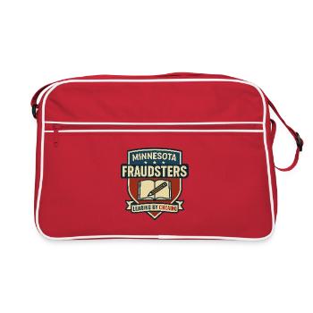 Escrocs du Minnesota qui profitent de la triche - Sac Retro - rouge/blanc - Devant