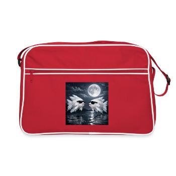 Poisson Plume - Sac Retro - rouge/blanc - Devant