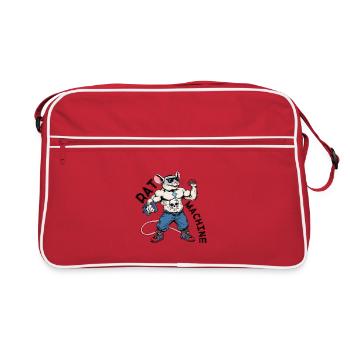 Kraftratte Skull Logo - Retro Bag - red/white - Front