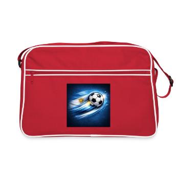 Le drapeau argentin rencontre le tourbillon du football - Sac Retro - rouge/blanc - Devant