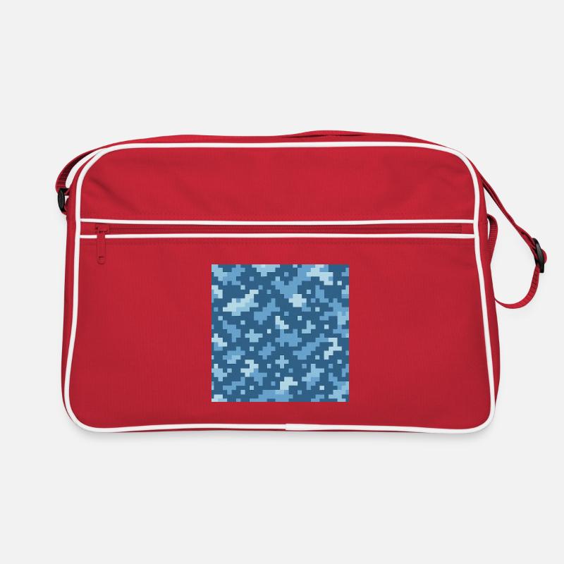 Motif de pixels bleus Sac Retro