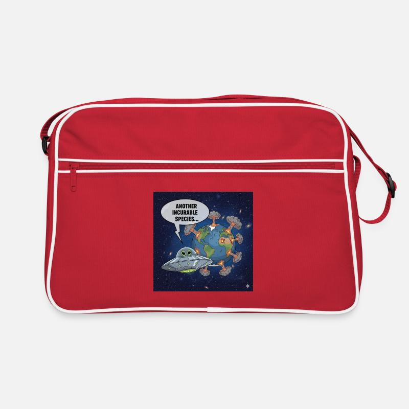 Alien UFO Observation - Another Irreparable Race Retro Bag