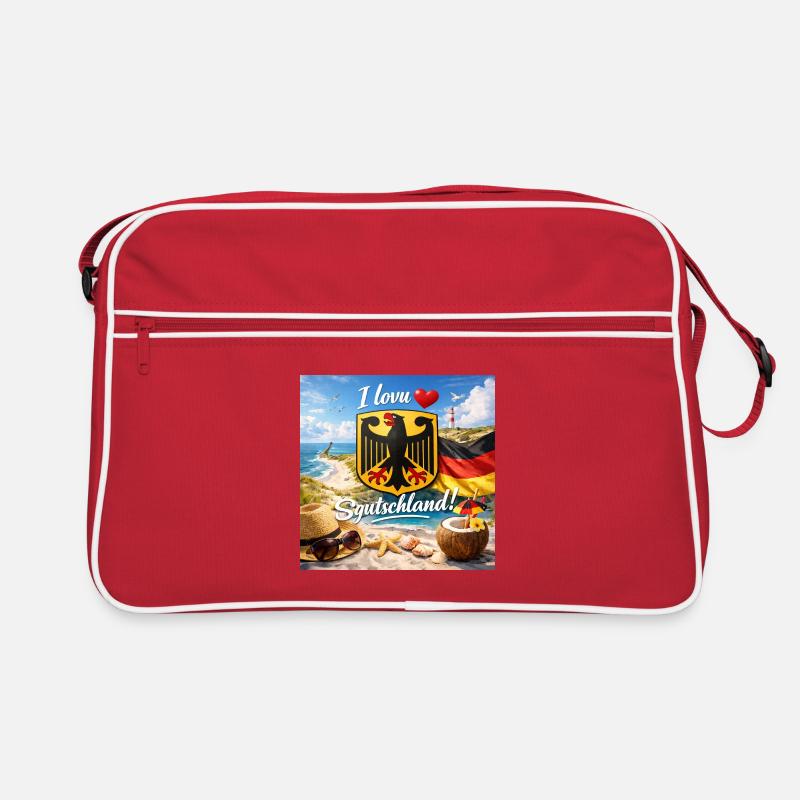 I love Germany Beach Retro Bag