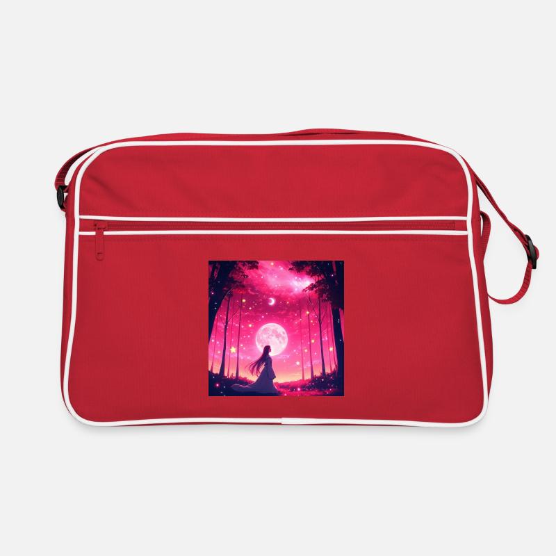Moonlit Dream Forest Retro Bag