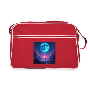 Moon Path of Togetherness - Retro Bag - red/white - Front