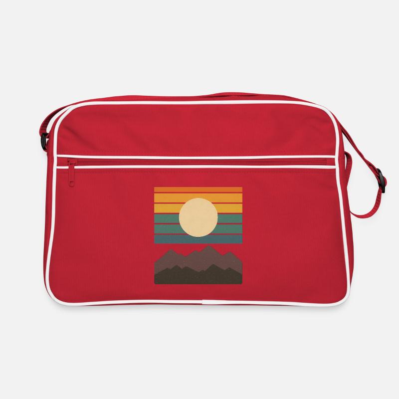 Retro Sunset Mountain Country Pattern Gift Idea Retro Bag