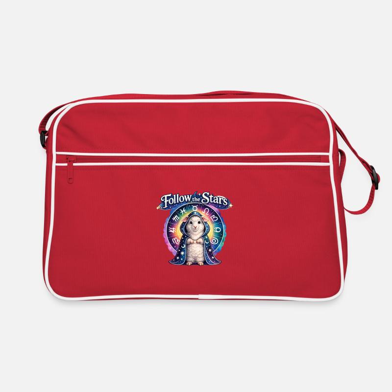 Follow the Stars Sternkreis-Schaf Retro Tasche