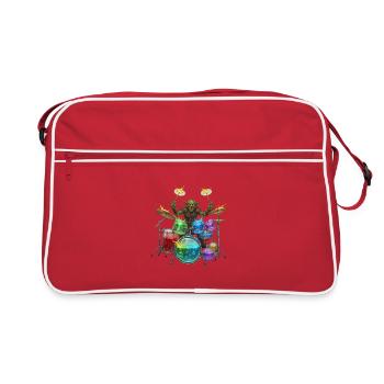 Goblin with drums - Retro Bag - red/white - Front