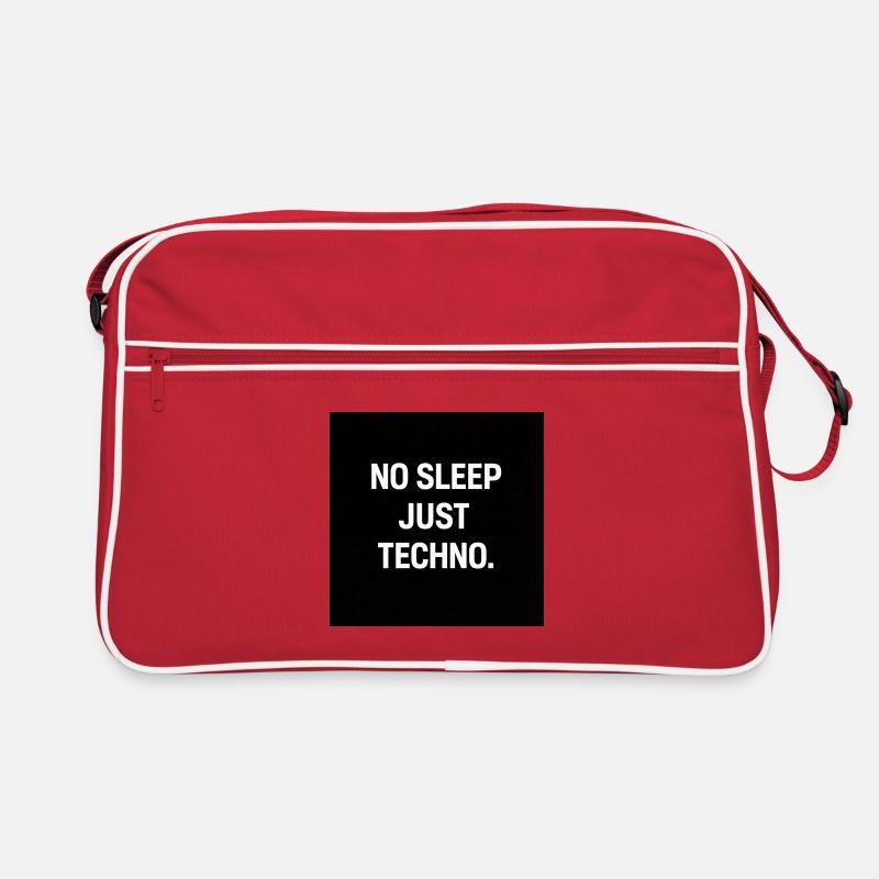 No Sleep Just Techno Retro Bag
