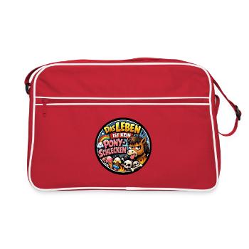 Léchage de poney - Sac Retro - rouge/blanc - Devant