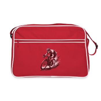 Vélo de route professionnel dans le style Comic Ink - Sac Retro - rouge/blanc - Devant
