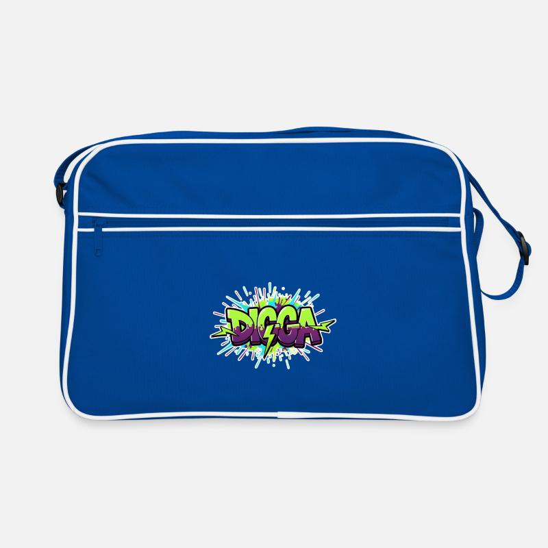 Digga Graffiti Neon Burst Retro Tasche