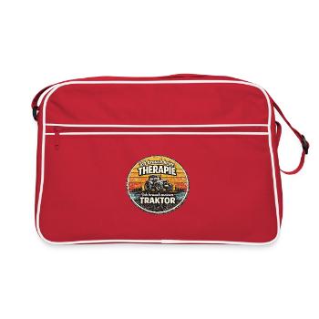 I need my tractor - Retro Bag - red/white - Front