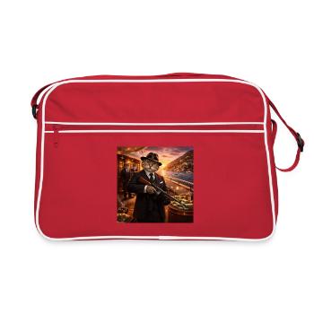 Des gangsters chats sur un yacht de luxe - Sac Retro - rouge/blanc - Devant