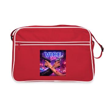 Love Crime - Retro Tasche - Rot/Weiß - Vorne