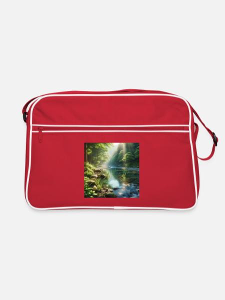 Quiet Skogsbäck - Retro Bag - red/white - Front
