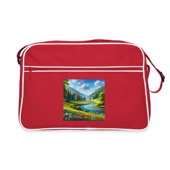 A beautiful spring hall - Retro Bag - red/white - Front