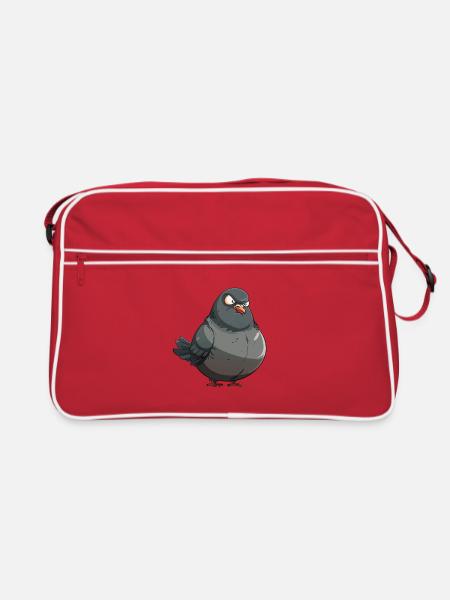 Grim Dove - Retro Bag - red/white - Front