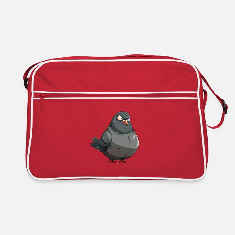Grimmige Taube Retro Tasche