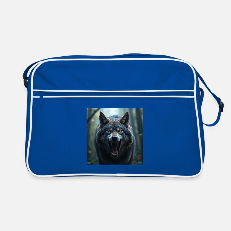 Aggressive wolf Retro Bag