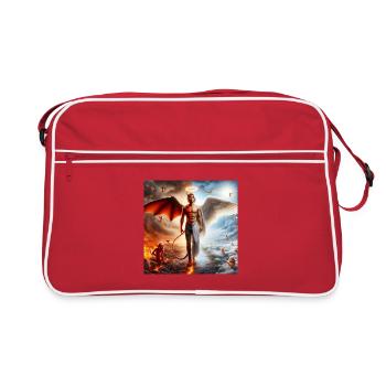 Celestial and Infernal Duality - Retro Bag - red/white - Front