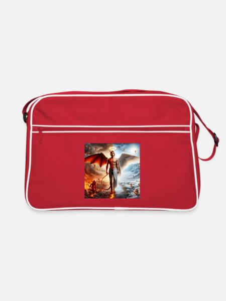 Dualité Céleste et Infernale - Sac Retro - rouge/blanc - Devant