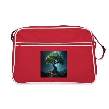 Colorful Tree of Life. - Retro Bag - red/white - Front